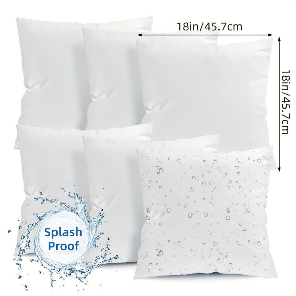 Outdoor Pillow Inserts 4/6 Pack, Soft or Waterproof Throw Pillow Forms for Sofa, Bed & Patio, 12x20-20x20 Inch