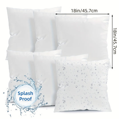 Outdoor Pillow Inserts 4/6 Pack, Soft or Waterproof Throw Pillow Forms for Sofa, Bed & Patio, 12x20-20x20 Inch