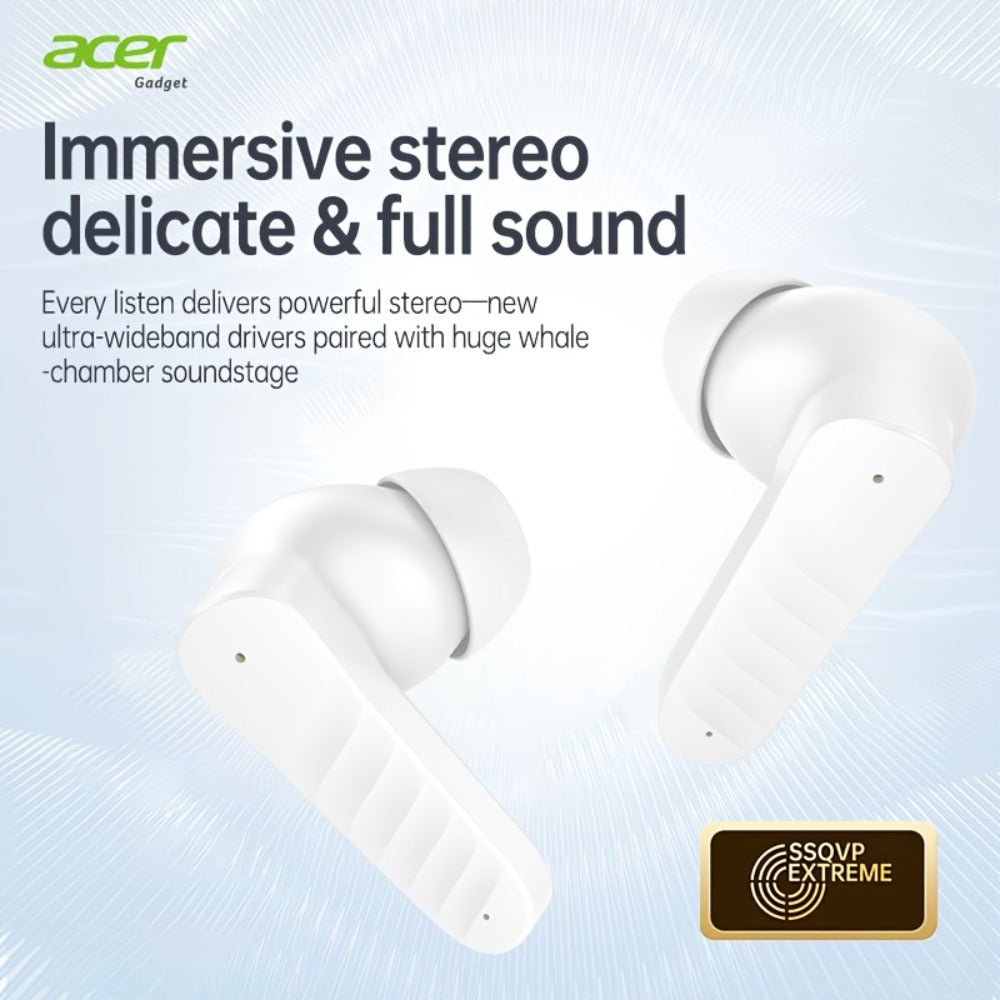 Wireless Earbuds Mini Lightweight In-Ear with ENC Call Processing, Touch Controls and Three Colors