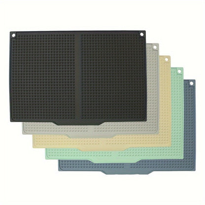 XL Kitchen Countertop Drying Mat 17.72x12.2 Inch Heat Resistant 446°F Anti-Slip Splash-Proof Drain Pad