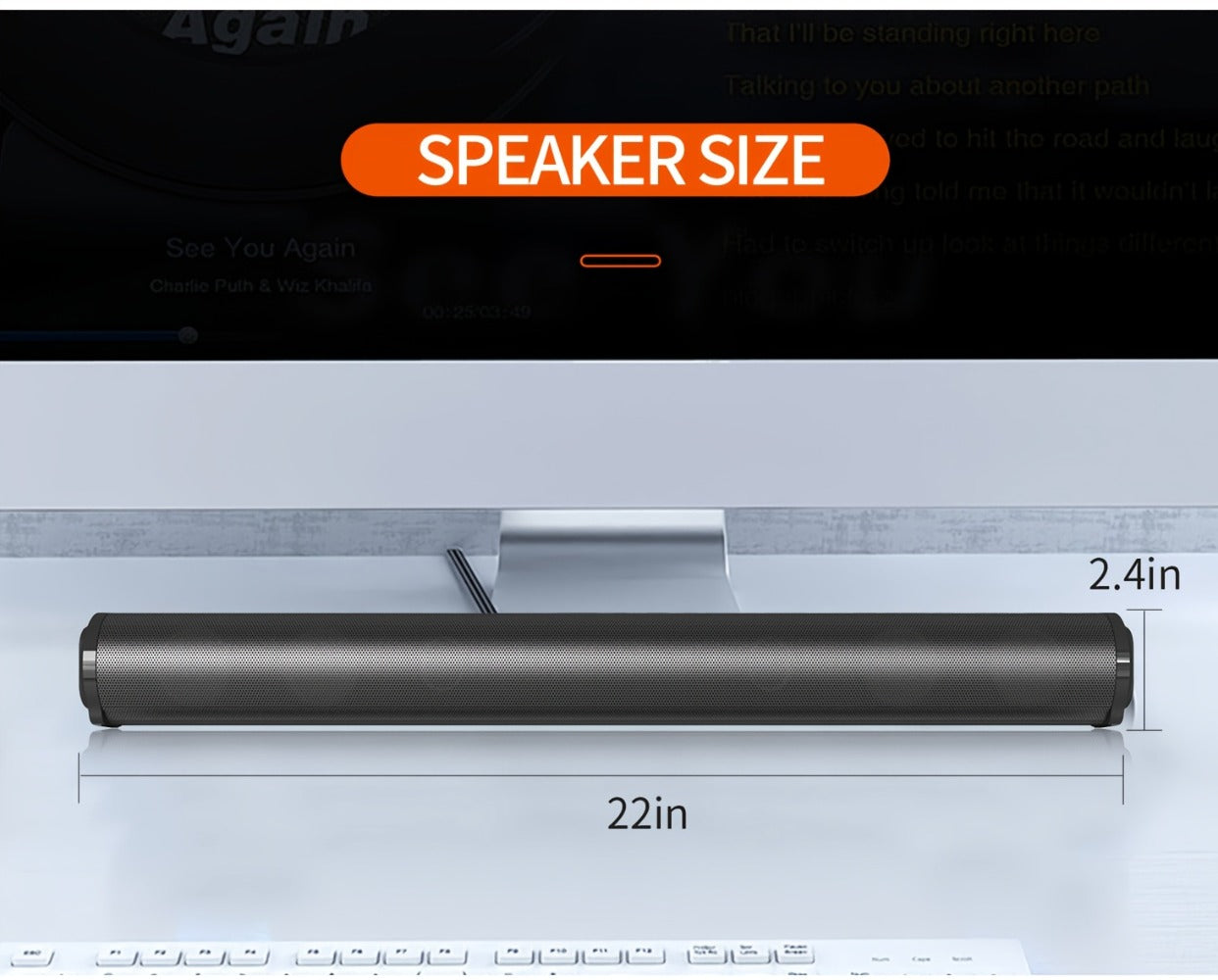 4D Surround Sound Subwoofer Speaker, Wireless & Wired, USB Plug & Play, Party Speaker for Laptop
