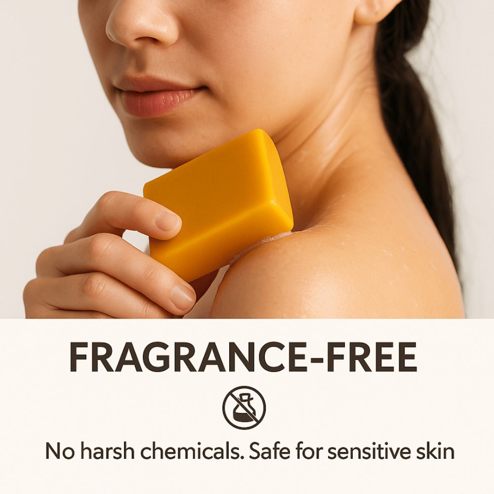 Kojic Acid Turmeric Soap Bar Handmade 3-Pack & 5-Pack – Lemon Oil Coconut Oil Goat Milk Brightening Cleansing Bar for Face & Body Acne Dark