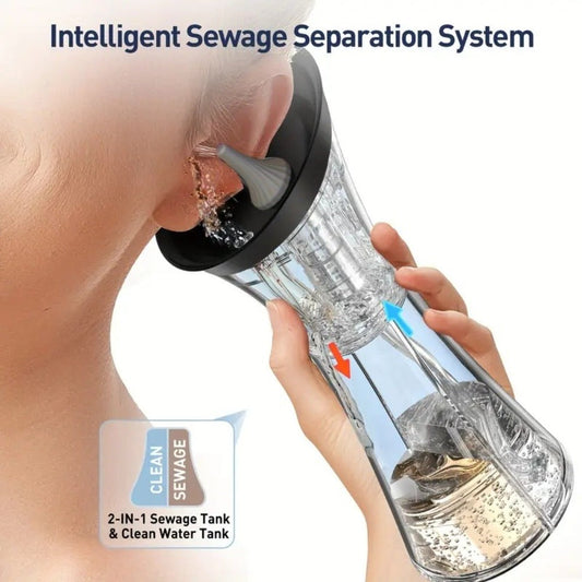 Earwax Removal Kit Pro with Visual Waste Tank, Interchangeable Nozzles, USB Rechargeable Ear Cleaner for Adults
