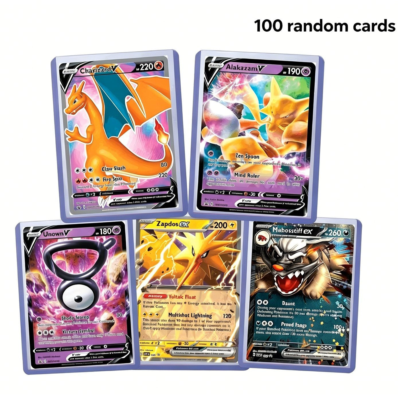 Trading Card Game 100- or 200-Card Character Assortment with Two Quantity Options and Mixed Artwork