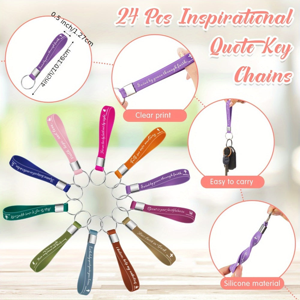 Christian Gifts Bulk Set 72pcs | Inspirational Religious Notebooks Ballpoint Pens Verse Keychains – Bible Quote Party Favors for Church