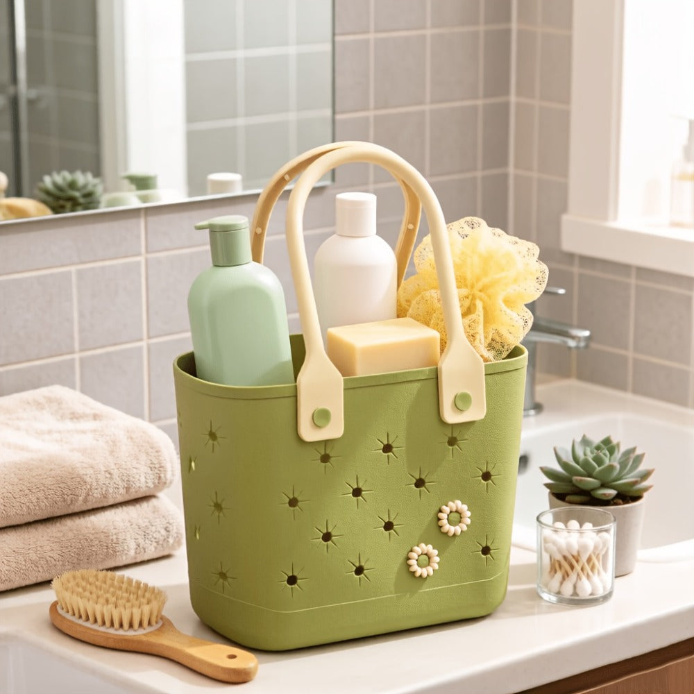 Shower Caddy Basket with Handles – Large Mesh Bath Organizer Drainable Sand with the Listed Color, Size or Set Options for Everyday Carry