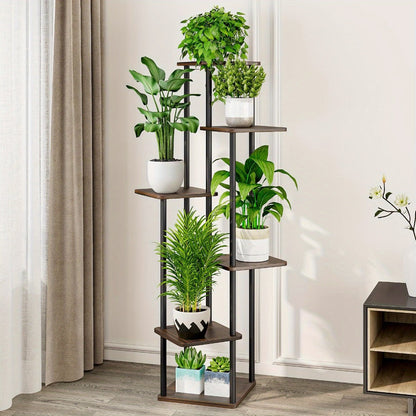 Plant Stand Indoor Multi Tier Corner Metal Flower Stand Tall Plant Shelf for Living Room Bedroom Patio for Garden, Patio and Yard Use