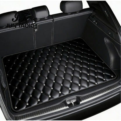 Car Trunk Mat Cargo Liner – Waterproof Non-Slip Trunk Floor Mat with Pattern Designs to Protect Vehicle Interior from Dirt