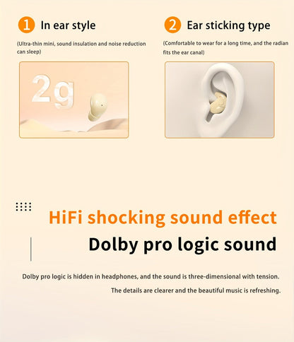2-in-1 Wireless Earphones Couples Shared Audio Long Battery Life Clear Sound TV Movies for Bedside Audio, Alarms and Room Entertainment