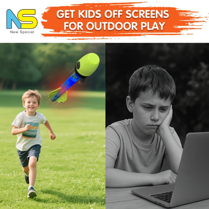 LED Rocket Launcher Toy for Kids, Soars Up to 250 Feet with the Listed Color, Size or Set Options for Everyday Use