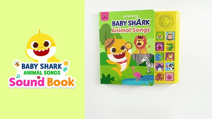 Baby Shark Sound Book for Toddlers, Pinkfong 10-Button Interactive Animal Songs Sing-Along Nursery Rhymes Learning Book Kids Ages 1-3