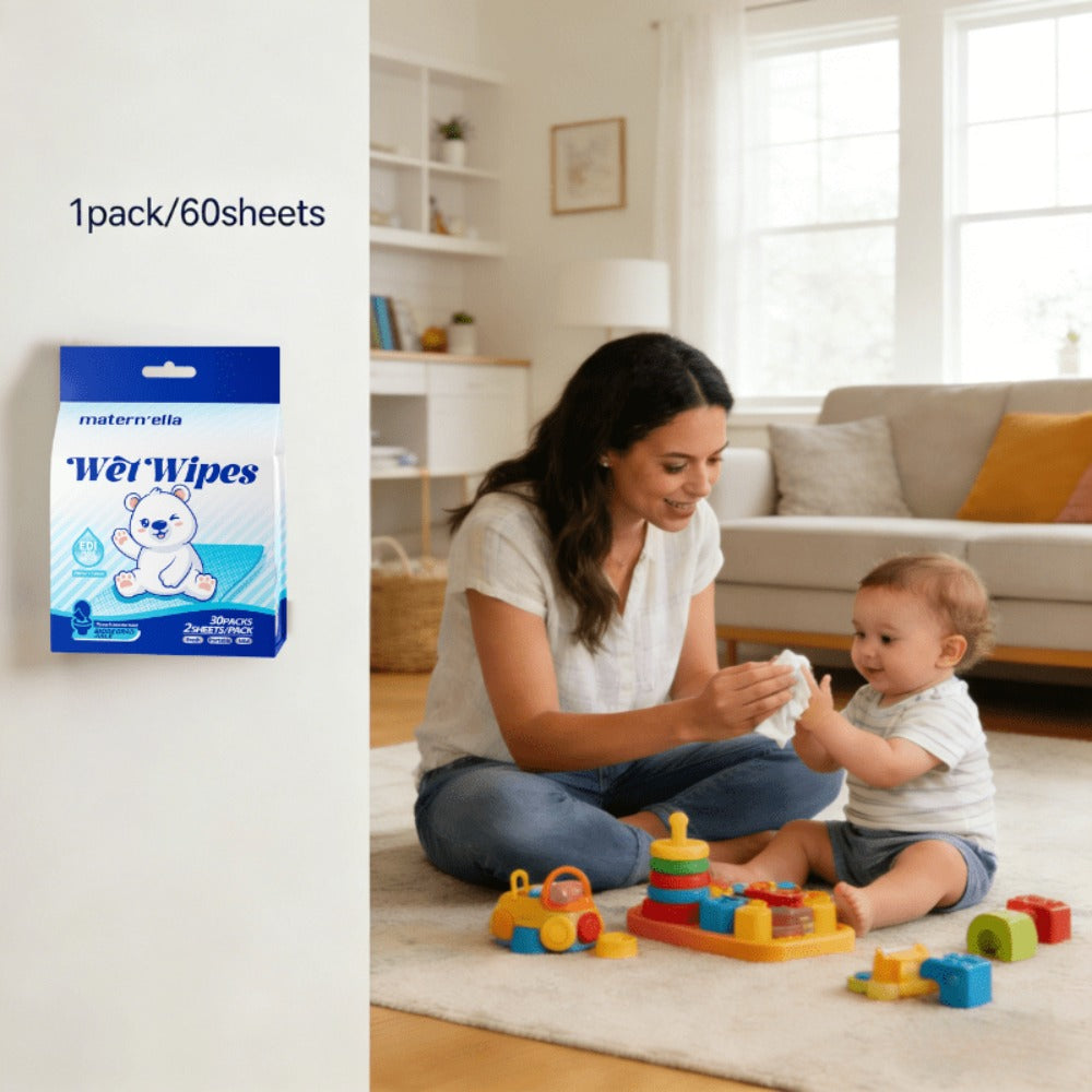 Flushable Wet Wipes with Probiotics, Plant-Based Fibers, Fragrance Free, Sewer Safe, & Thick Disposable Butt Wipes for Adults