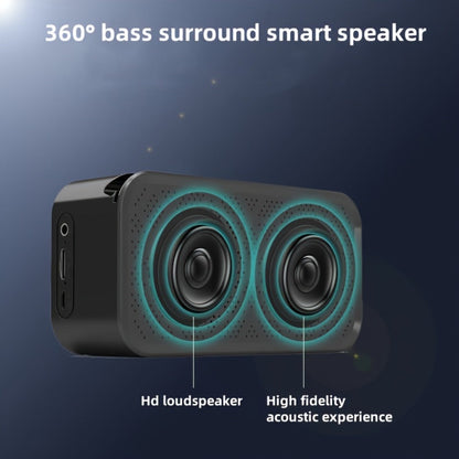 Portable Bluetooth Speaker with LED Mirror Display, Wireless Mic, FM, TF and Alarm in Three Colors