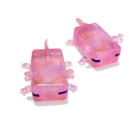 Axolotl Squishy Squeeze Toys 2 Pack for Parties, Celebrations and Guest Favors, with the Listed Configuration