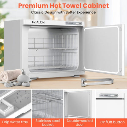 Hot Towel Warmer Cabinet 23L Holds 72 Towels Heats to 158-176°F in 10-15 Min, Professional Salon & Spa
