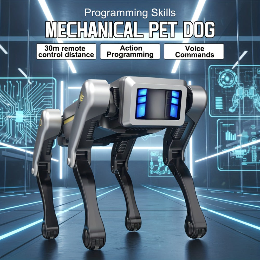 Robot Dog Toy with AI Voice Control & RC Remote, 2.4GHz 99Ft Range, App Programming, Dancing & Storytelling