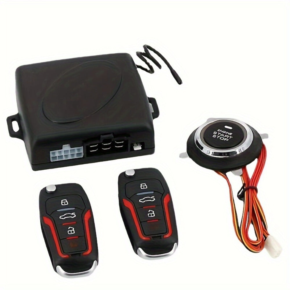 Car Remote Start Controller – 12V Universal Remote Engine Start & Door Lock System, Keyless Entry Starter Kit for Cars with Standard 12V
