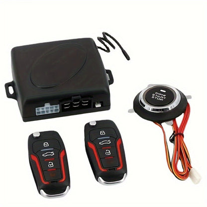 Car Remote Start Controller – 12V Universal Remote Engine Start & Door Lock System, Keyless Entry Starter Kit for Cars with Standard 12V