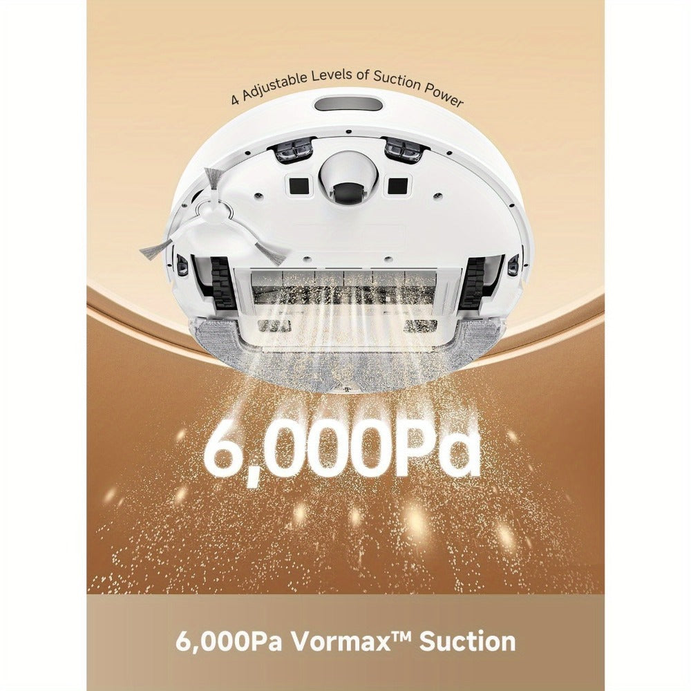 Dreame D10 Plus Gen 2 Self-Emptying Robot Vacuum & Mop Refurbished, 6000Pa Suction, 90-Day Base, LiDAR Navigation
