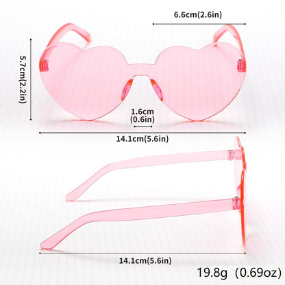 Heart Shaped Glasses 25 Pack Candy Color Party Sunglasses Bulk for Photo Booth Props for Parties, Celebrations and Guest Favors