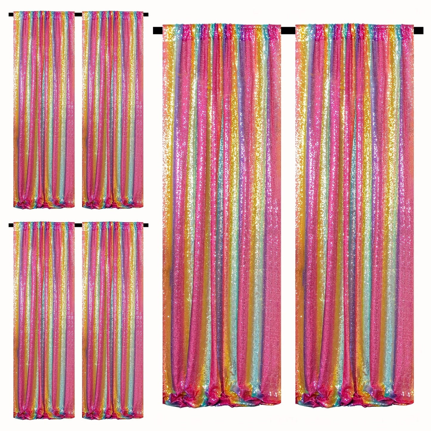 Sequin Backdrop Curtains 2FTx8FT Glitter Photography Background Panels for Party Wedding Birthday for an Everyday Personal Care Routine