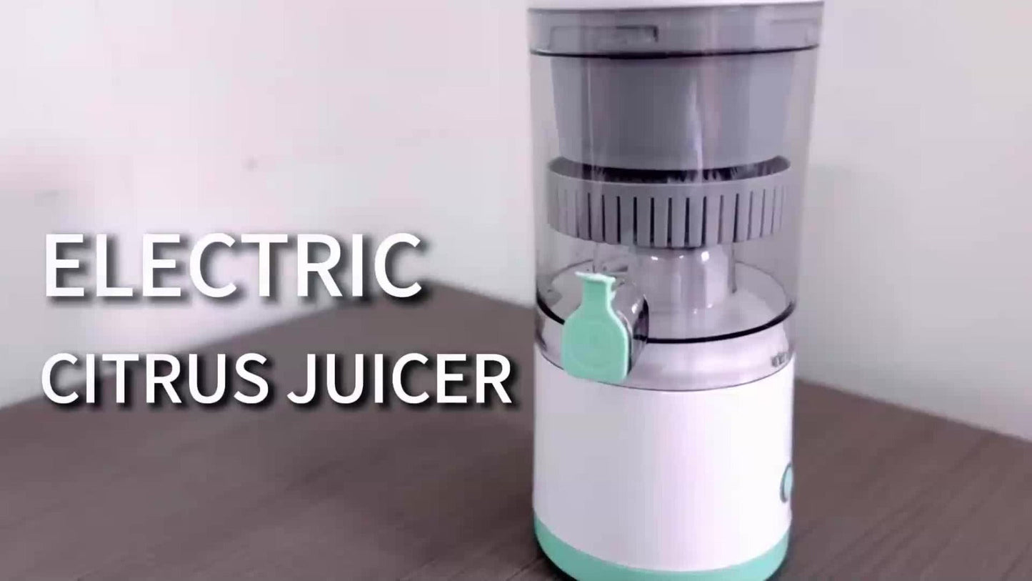 Rechargeable USB Electric Citrus Juicer Portable Citrus Press for Oranges Lemons Grapefruit Kiwi Removable Parts Pulp Separation Compact