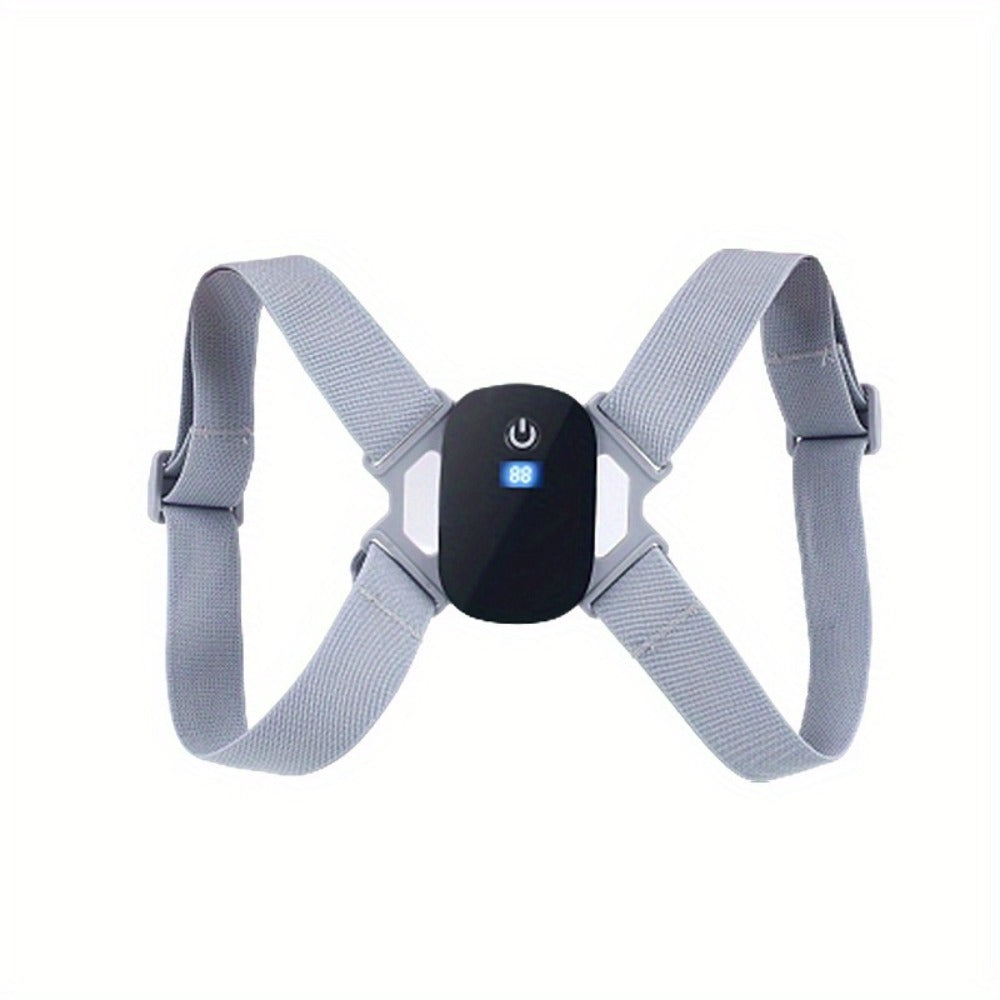 Smart Posture Corrector with Vibration Alert, Wireless Rechargeable Posture Trainer & Back Support Belt for Men Women