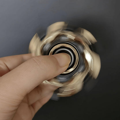 Metal Fidget Spinner Toy for Adults & Teens – Customizable Stress Relief Spinner with Hex Key, Screws & Metal Tube