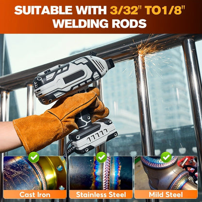 Portable Stick Welder IGBT 20-120A 110V – Handheld Arc Welder with Hot Start, Arc Force & Anti-Stick for Home & Auto Repair
