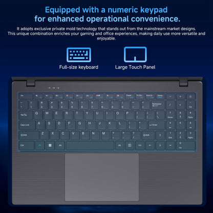 15.6 Inch Ultra-Thin Laptop, Intel Pentium 6500Y, 8GB RAM 256GB SSD, 4K Dual-Screen Support, Quad Stereo Speakers