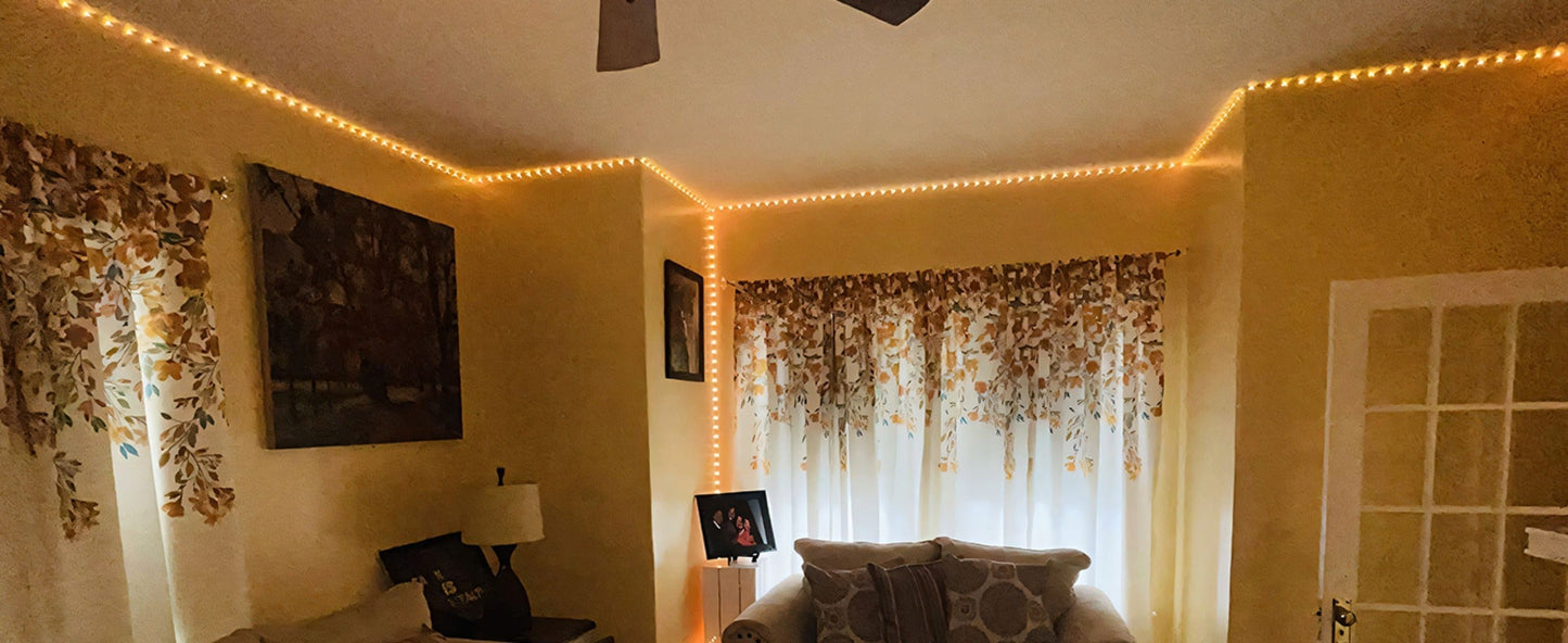 Color Changing LED Strip Lights RGB Music Sync App Remote Control 16 Million Colors Dimmable Timer DIY Smart Light Strip for Bedroom Living