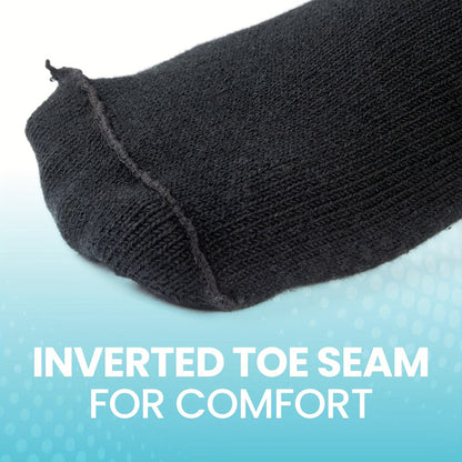 Extra Wide Socks for Swollen Feet 6 Pairs Stretch to 30 Inch Non-Binding Seamless Loose Fit for Entryways, Bedrooms and Living Spaces