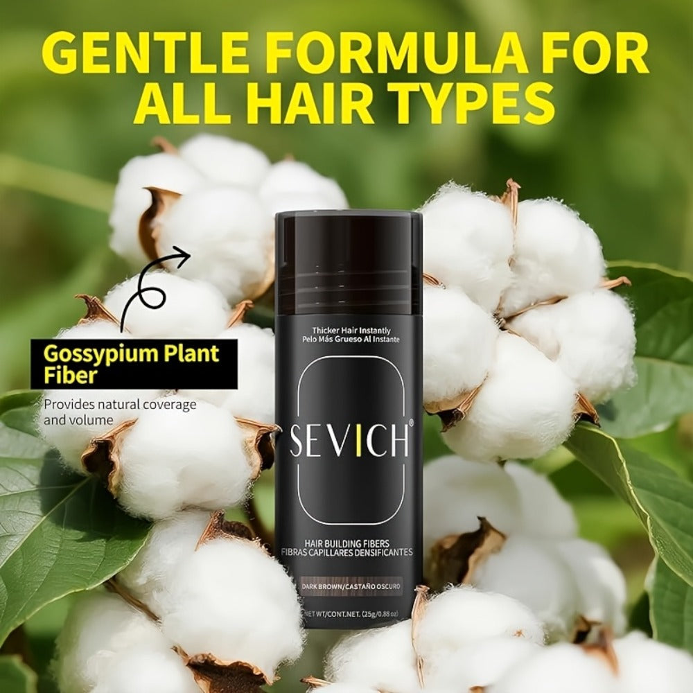 Hair Thickening Fibers Set 2-in-1 with Applicator Spray - Instant Volume & Fuller Look for Thinning Hair
