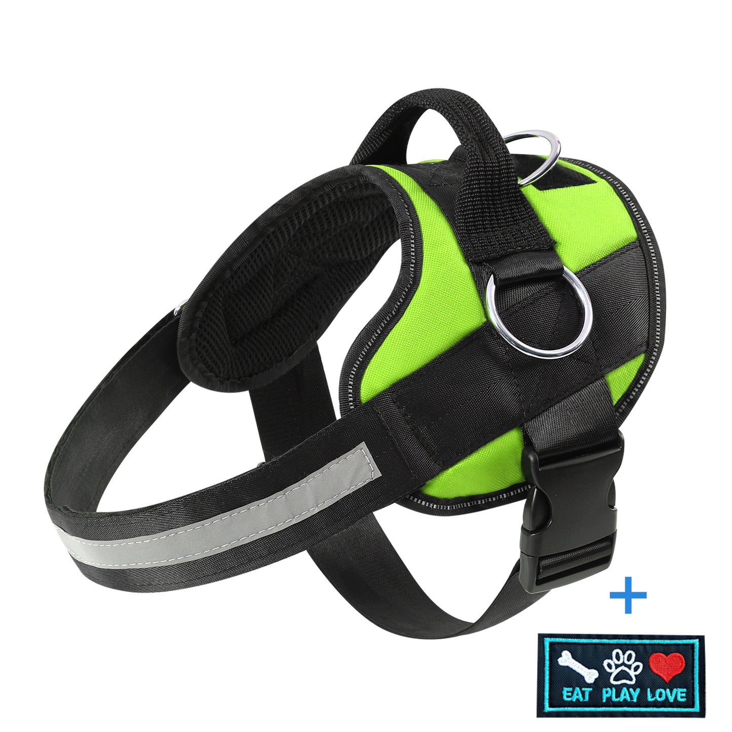 Breathable Reflective Dog Harness with Control Handle – Adjustable Outdoor Vest for Walking Running Hiking – XS to XXL