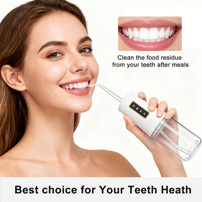 Water Flosser Oral Care Kit, 3-Mode Portable Electric Dental Cleaner, USB Rechargeable, 4-Function Nozzle
