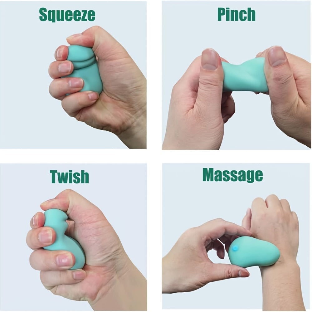 Electric Hand Massager with Vibrating Ball, Multi-Functional Squeeze Therapy Device for Finger Massage