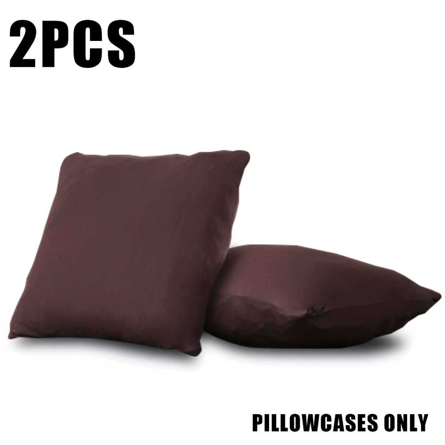 Sofa Cover Solid-Color Fitted Slipcover Options for 1, 2, 3 or 4-Seater Sofas and Separate Pillowcase