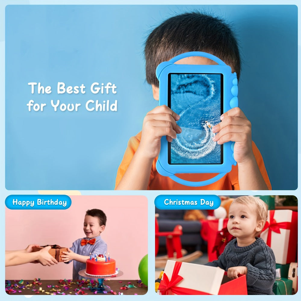 Tibuta 7 Inch Android 12 Kids Tablet, 32GB ROM, 4GB RAM, 2.4G WiFi, GMS, Eye Protection Display, Parental Control