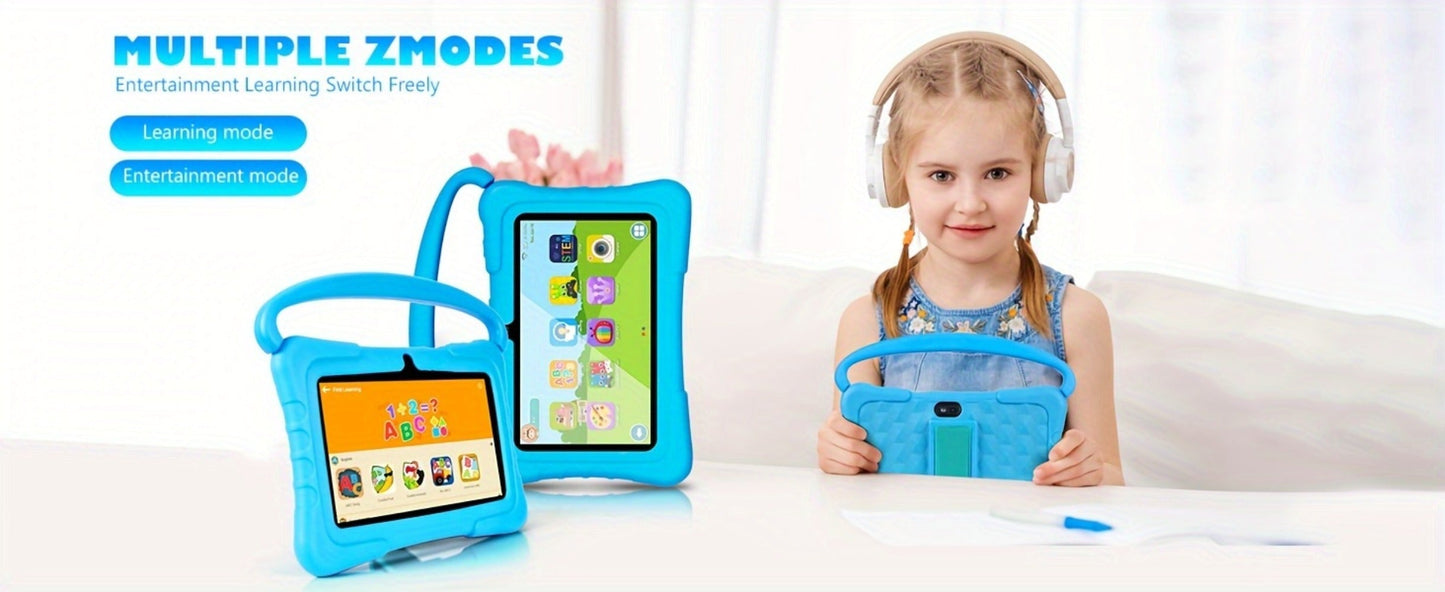 Kids Tablet 7 Inch with Android 14, 2GB RAM, 32GB Built-In Storage, 2.4GHz WiFi and Silicone Case