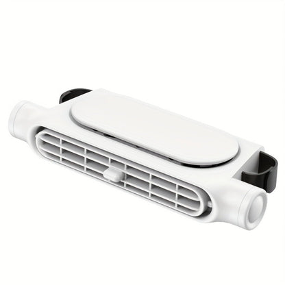 Bladeless Car USB Fan – 3-Speed Silent Cooling, Fits All Vehicles, Car Seat Fan with USB Charging Cable, Black & White