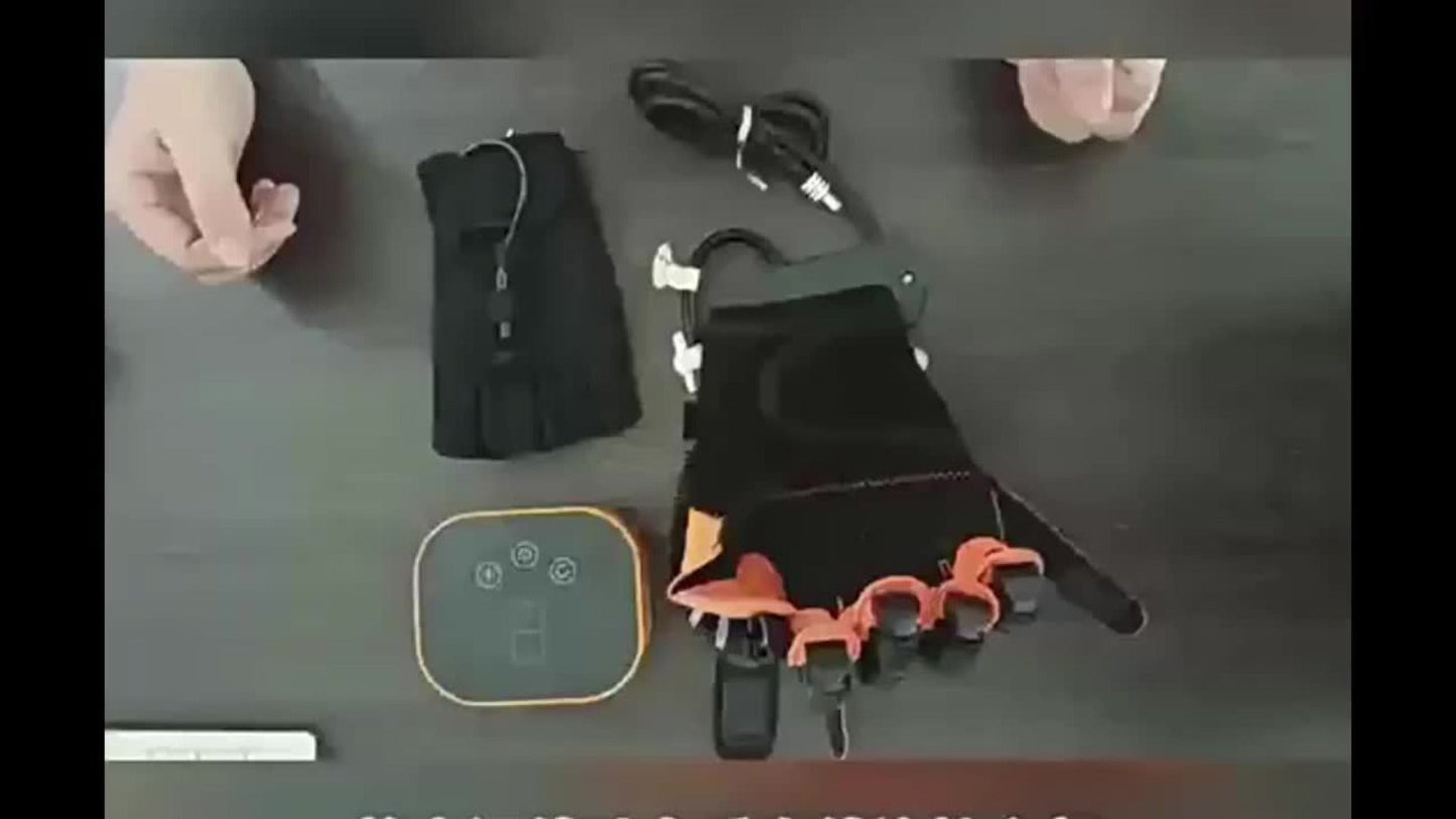 Rehabilitation Robot Gloves for Hand & Finger Training, Air Pressure Finger Exercise Device with LCD Touch Screen