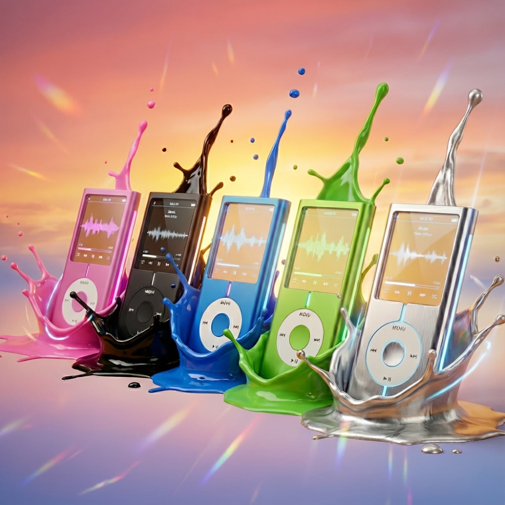 Portable MP3 and MP4 Player with 128GB Card Support, 1.8-Inch Screen and Five Color Options