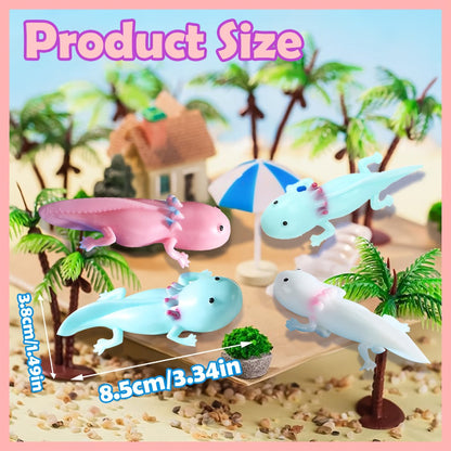 Axolotl Slingshot Fidget Toy 24pcs Bulk Pack for Parties, Celebrations and Guest Favors, with the Listed Configuration