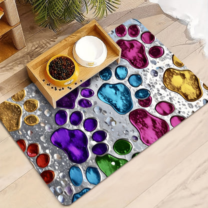 Pet Feeding Mat – Absorbent & Splash-Proof Dog & Cat Food Bowl Mat, Non-Slip Quick-Dry Heavy-Duty Floor Protector for Hardwood & Carpet