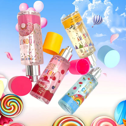 Women's Fragrance Gift Set - Body & Hair Perfume Spray 4-Piece Set 2 fl oz Each, Sweet Scent for Date Party & Gifting