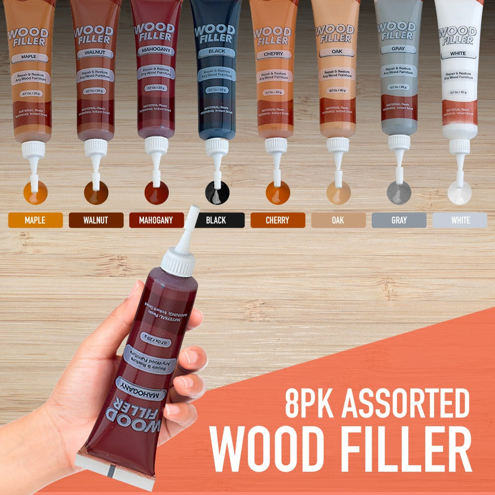 Wood Scratch Kit Furniture Touch Up Markers Scratch Stain Pens for Wood Furniture Tables for Entryways, Bedrooms and Living Spaces