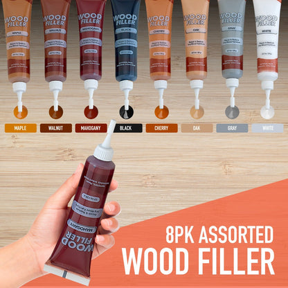 Wood Scratch Kit Furniture Touch Up Markers Scratch Stain Pens for Wood Furniture Tables for Entryways, Bedrooms and Living Spaces