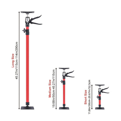 Telescopic Support Rod Adjustable 11.8-114in Anti-Slip Third Hand Support System 2pcs Drywall for Entryways, Bedrooms and Living Spaces