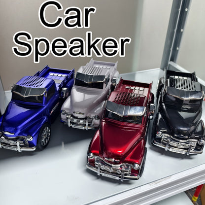 Portable Bluetooth Speaker Car-Shaped Model with TWS, USB, FM, TF, AUX and Seven Color Packs