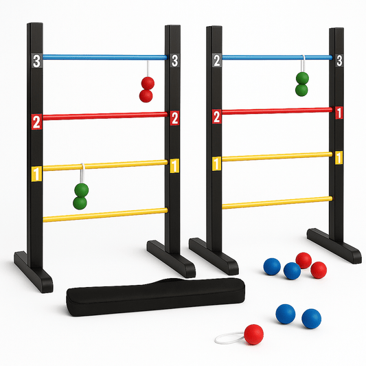Outdoor Lawn Toss Game Set – Washer Toss & Ladder Toss for Backyard Party, Portable Yard Games for Adults Kids Family